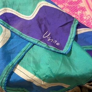 Vintage Vera Neumann Silk Scarf and Bonus Vintage Pink Scarf
